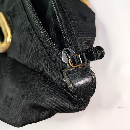 MCM Black fabric handbag Golden hardware-(SKU)-935409041