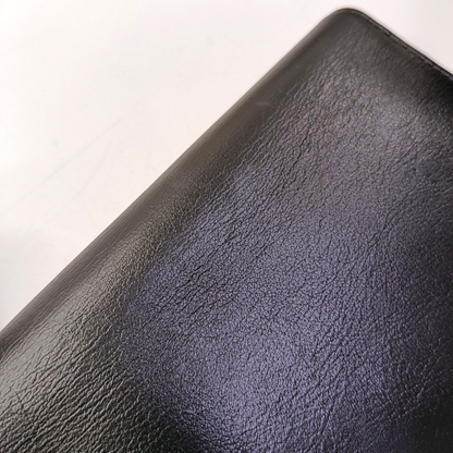 DIOR Black Cowhide Wallet Silver Hardware-(SKU)-958152388