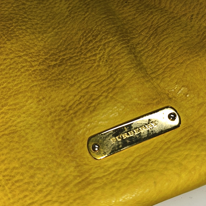 BURBERRY Northfield Yellow Leather Shoulder Bag Tote Golden hardware Removable shoulder strap-(SKU)-14373312