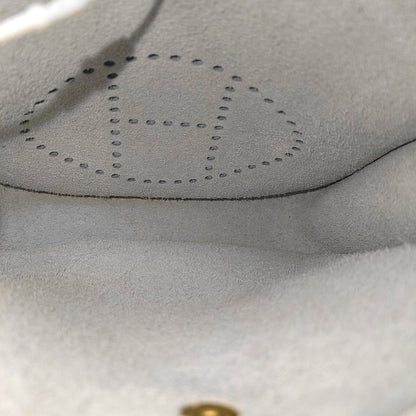HERMÈS Evelyne New White Clemence Leather Cutout Shoulder Bag Crossbody Bag Handbag Golden Hardware Removable Shoulder Strap Accessories Included-(SKU)-961613052