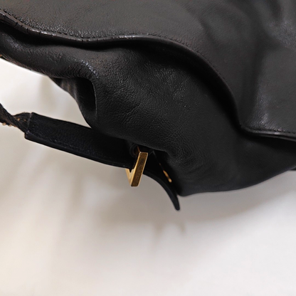 YSL CHYC Y LIGNE Small size Black cowhide tote bag Golden hardware-(SKU)-950515065