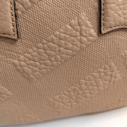 BURBERRY Sartorial Orchard Small size Nude Pink Cowhide Tote Bag Single Shoulder Bag Crossbody Golden hardware-(SKU)-943770411