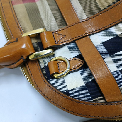 BURBERRY Sartorial Orchard Brown Canvas Handbag Crossbody Bag Single Shoulder Bag Golden hardware-(SKU)-958155782