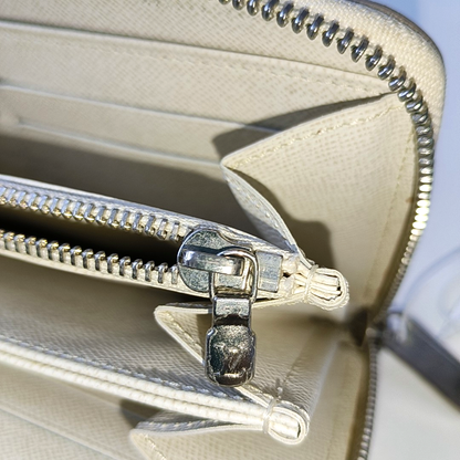 LOUIS VUITTON 白色EPI牛皮水波纹钱包 Golden hardware-(SKU)-14301822