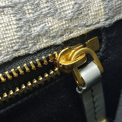 DIOR 30 Montaigne Light Gray Canvas Monogram Embroidered Montaigne Bag Crossbody Shoulder Bag Gold Hardware Removable Strap-(SKU)-968741552