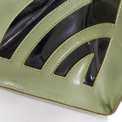 FERRAGAMO Tote bag Light Green Cowhide Single Shoulder Bag Tote Bag Silver Hardware-(SKU)-930402799