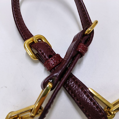 Miu Miu Red cowhide shoulder bag crossbody bag Golden hardware-(SKU)-959044533