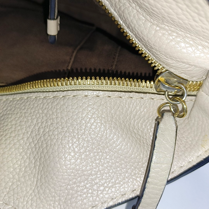 LOEWE Beige Canvas Single Shoulder Bag Handbag Golden hardware-(SKU)-14006993