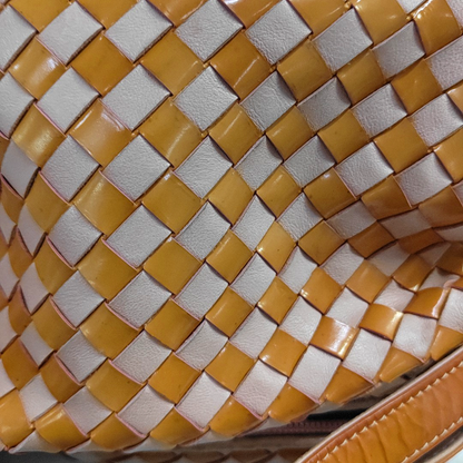 BALLY Tote bag Brown Leather Woven Handbag Golden hardware-(SKU)-935403864