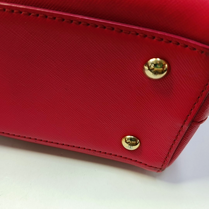 MCM NUOVO Hot Pink Leather Shoulder and Handbag Golden hardware Removable shoulder strap-(SKU)-943468994