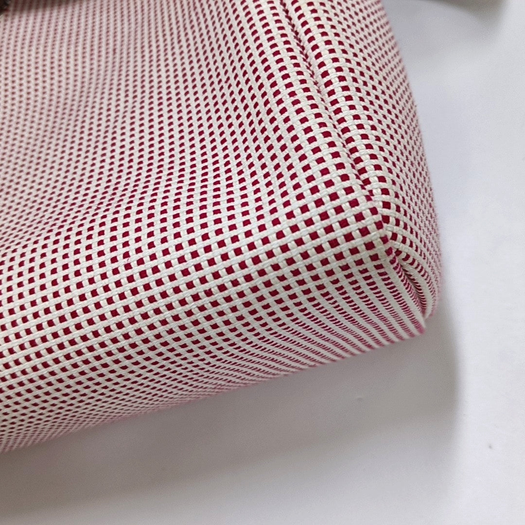 HERMÈS Herbag 31 Patchwork Canvas Woven Shoulder Bag Crossbody Handbag with Silver Hardware, Z Stamp, and Pocket-(SKU)-967802237