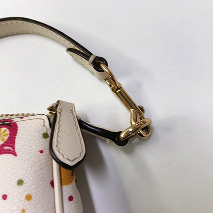 COACH NOLITA White Coated Canvas Printed Handbag Golden hardware-(SKU)-951528417