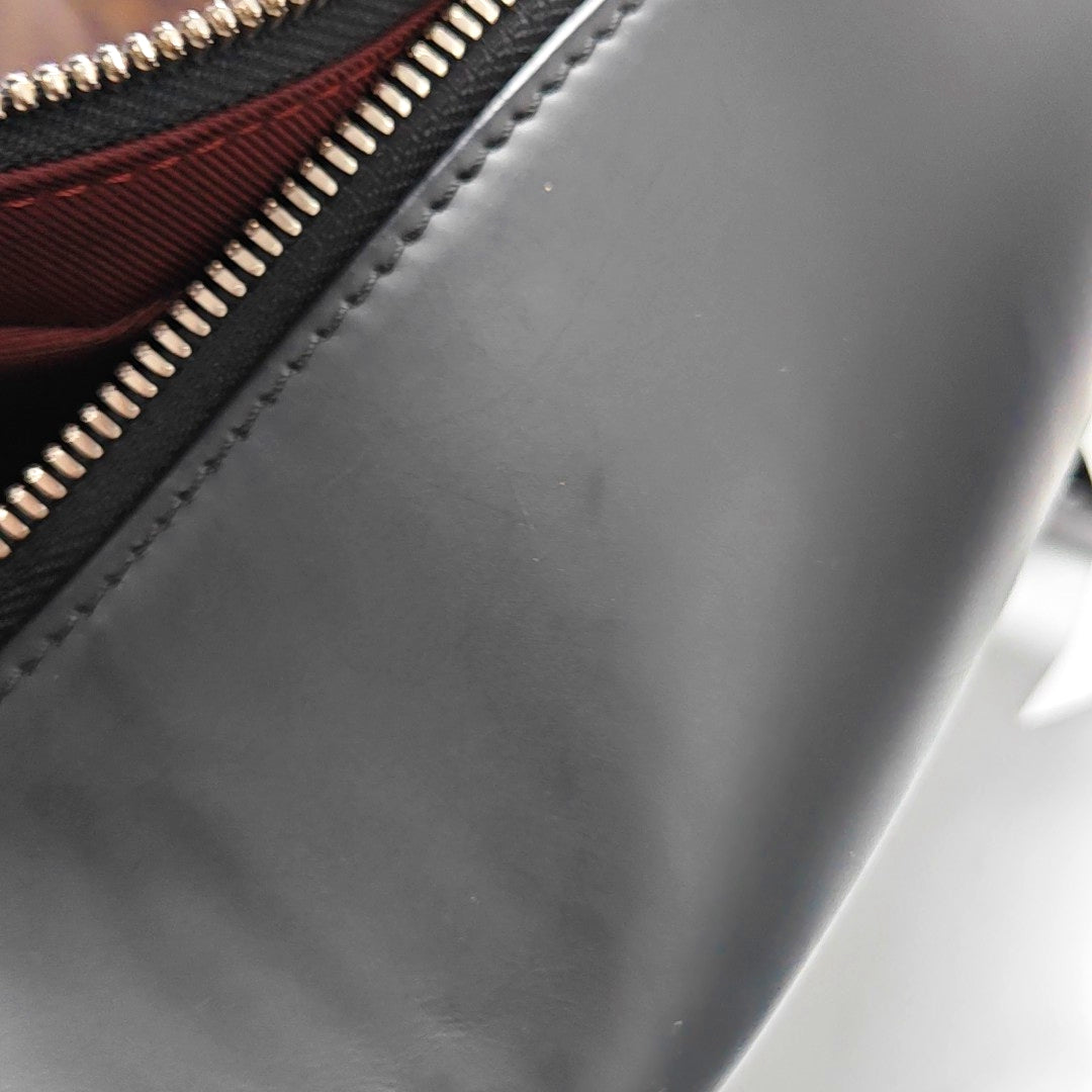 LOUIS VUITTON JOSH Brown Coated Canvas Monogram Backpack, Tote Bag, Silver Hardware-(SKU)-971389459