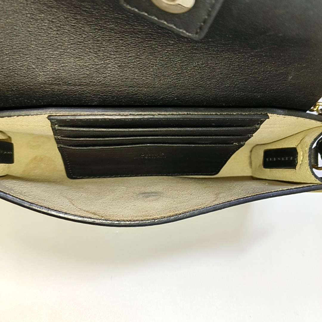 Chloé Faye Black Leather Single Shoulder Bag Golden Silver Hardware Removable shoulder strap-(SKU)-951803337