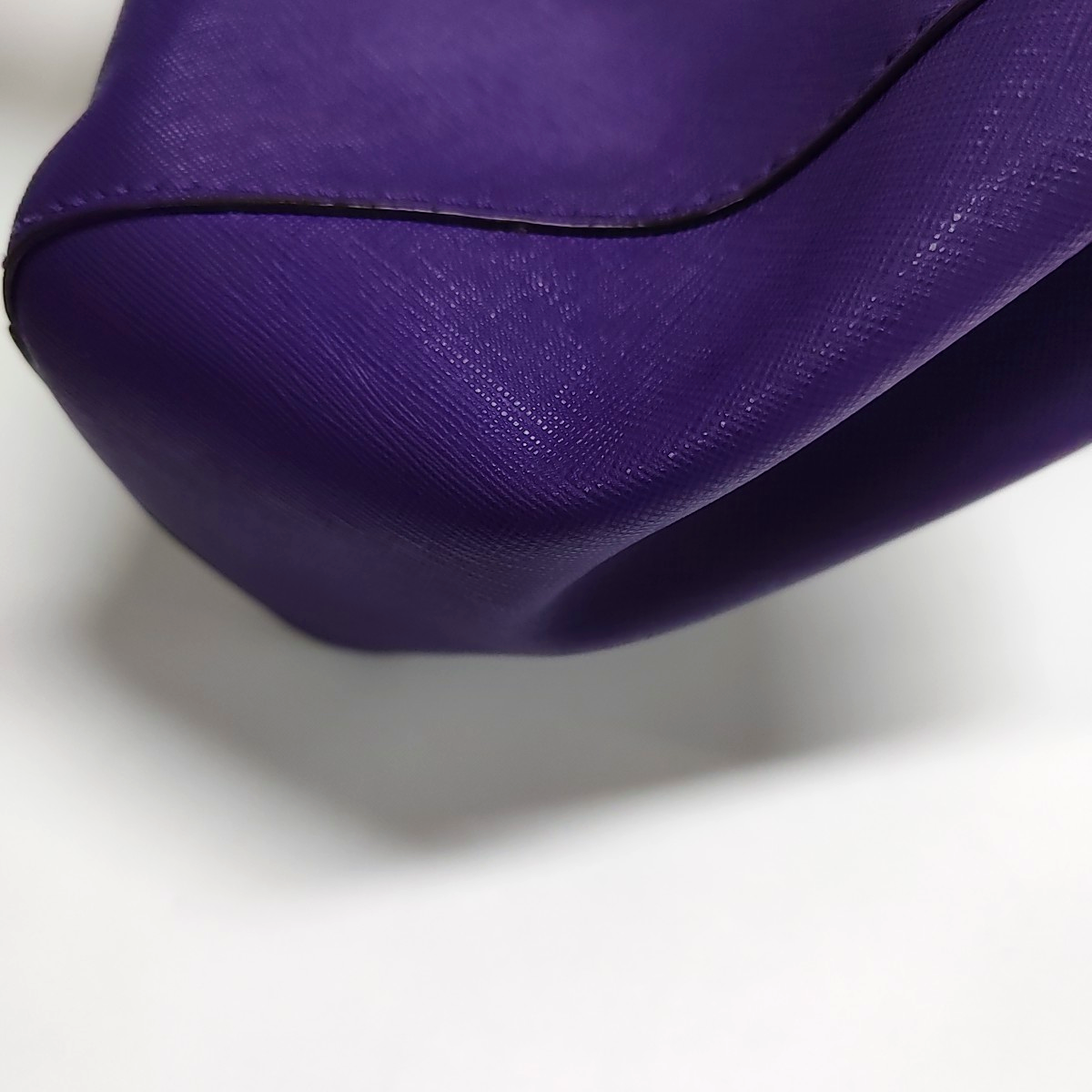MICHAEL KORS Small size Purple Leather Textured Studs Single Shoulder Bag Handbag Crossbody Silver Hardware Removable shoulder strap-(SKU)-930756966