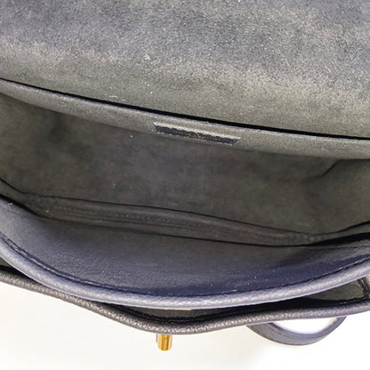 LOUIS VUITTON LOCKME TENDER Small Black Leather Shoulder Bag with Detachable Strap-(SKU)-969960373