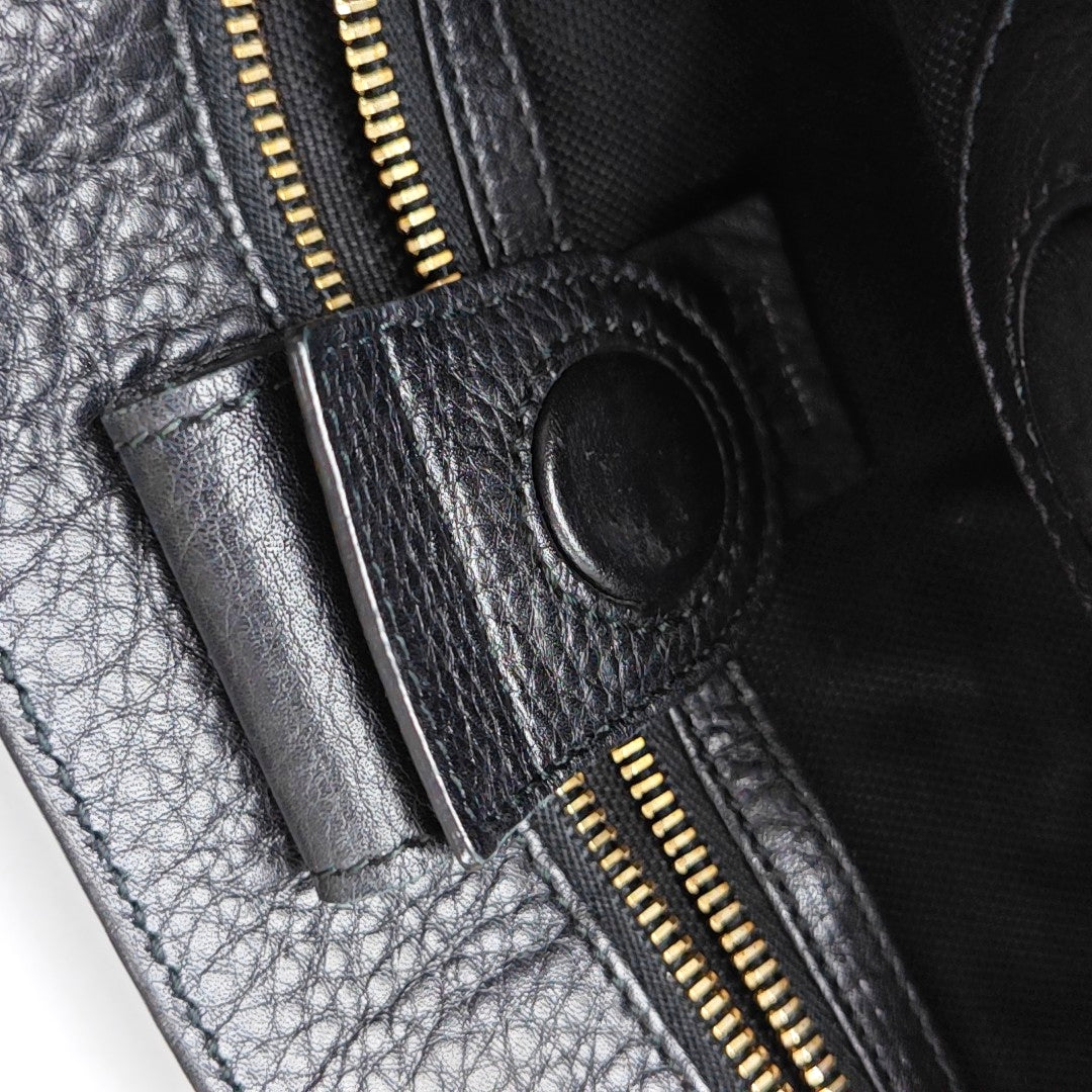 GUCCI Bamboo 1947 Black Cowhide Bamboo Bag - Handbag, Shoulder Bag, Crossbody Bag Golden Hardware-(SKU)-972998031