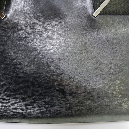 GUCCI Tote bag Black Leather Single Shoulder Bag Silver Hardware-(SKU)-945631188
