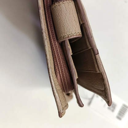 BOTTEGA VENETA Beige Calfskin Woven Wallet Silver Hardware-(SKU)-945922858