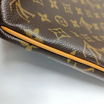 LOUIS VUITTON DELIGHTFUL Brown Coated Canvas Monogram Tote Bag Single Shoulder Bag Golden Hardware-(SKU)-971271312