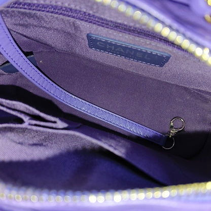 CHANEL GABRIELLE Small Purple Calfskin QuiltedShoulder Bag Crossbody Bag Gold Silver Ruthenium Hardware 29K-(SKU)-969086425