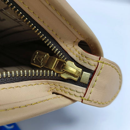 LOUIS VUITTON NEVERFULL BB Brown Coated Canvas Monogram Shoulder Bag Handbag Crossbody with Removable Strap Gold Hardware Detachable Pouch-(SKU)-971157811