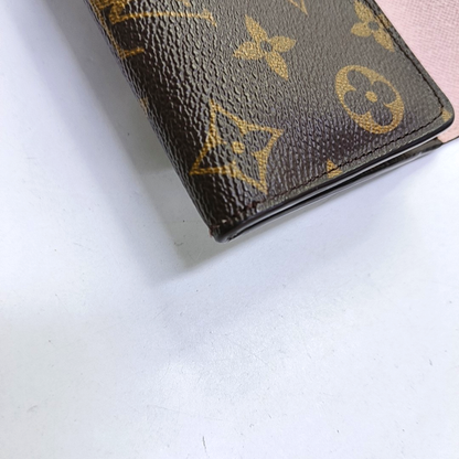 LOUIS VUITTON JOSÉPHINE Brown coated canvas vintage wallet Golden hardware-(SKU)-951380738