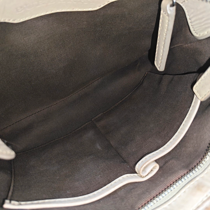 BURBERRY Gray coated canvas crossbody single shoulder bag Black hardware-(SKU)-946494717