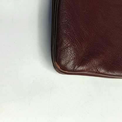CELINE TRIO Small size Burgundy Lamb Skin Single Shoulder Bag Crossbody Golden hardware-(SKU)-952278283