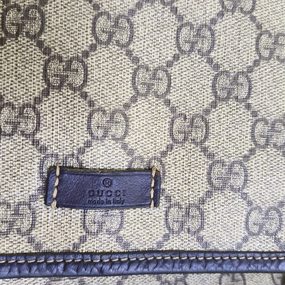 GUCCI GG Imprime Ebony Coated Canvas Monogram Single Shoulder Bag Golden hardware-(SKU)-959825887