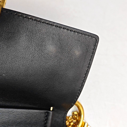 Chloé Drew Medium size Black Cowhide Studs Badge Crossbody, Single Shoulder Bag Golden hardware-(SKU)-959919601