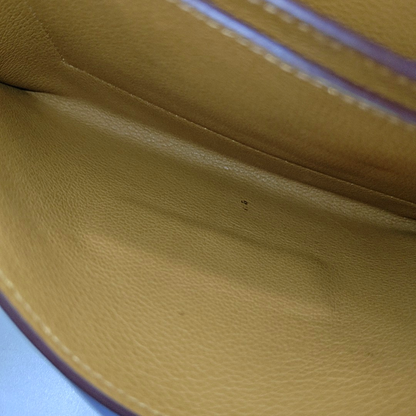 HERMÈS Passant Sesame Brown Evercolor Leather Crossbody Shoulder Bag Handbag Clutch Silver Hardware Z Stamp Removable Strap-(SKU)-928383269