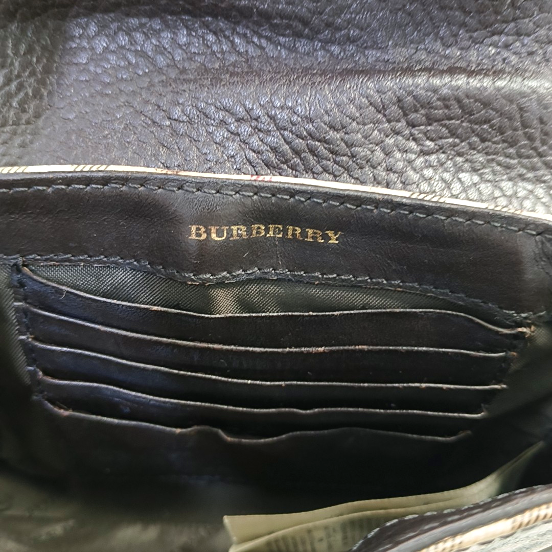 BURBERRY Brown Coated Canvas Warhorse Grain Single Shoulder Bag Crossbody Bag Golden hardware-(SKU)-953635719