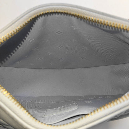 LOUIS VUITTON OVER THE MOON Small Size Blue Leather Monogram Embossed Dumpling Bag Shoulder Bag Crossbody Bag Handbag Detachable Strap Golden Hardware-(SKU)-968608135