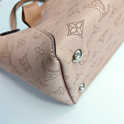 LOUIS VUITTON HINA Small Light Pink Leather Monogram Single Shoulder Bag with Detachable Strap-(SKU)-965813854