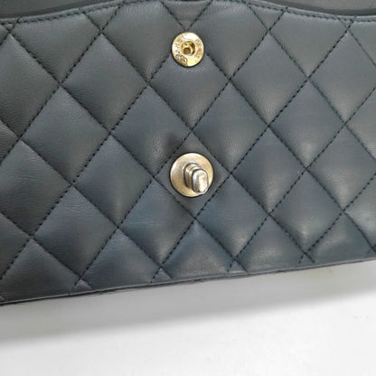 CHANEL CLASSIC FLAP Medium-sized Grey Lamb Skin Quilted Monogram Crossbody Bag Shoulder Bag 19 Clasp Golden Hardware-(SKU)-967065506