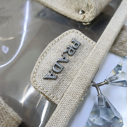PRADA Transparent special material inlay handbag Silver Hardware Sub-bag-(SKU)-957328200