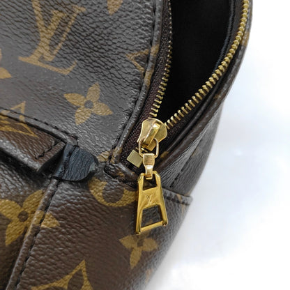 LOUIS VUITTON PALM SPRINGS Mini Brown Coated Canvas Monogram Backpack, Handbag, Crossbody Bag, Gold Hardware, 2 Detachable Shoulder Straps-(SKU)-969911480