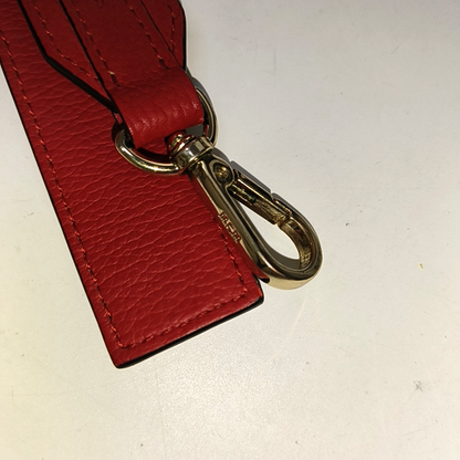 MCM Black Leather Single Shoulder Bag Golden hardware Removable shoulder strap-(SKU)-938313645