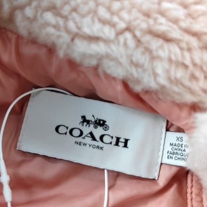 COACH XScode 春秋粉色涤纶/聚酯纤维女士Long袖短款其他外套-(SKU)-942169237