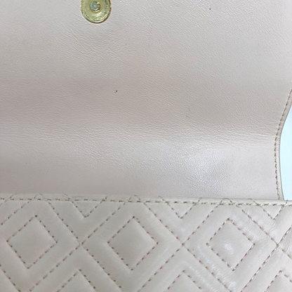 TORY BURCH Fleming Small size Pink Sheepskin Quilted Crossbody Bag Single Shoulder Bag Golden hardware-(SKU)-942795679