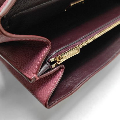 FERRAGAMO Blush Pink Calfskin Crossbody Single Shoulder Bag Golden hardware-(SKU)-944292181