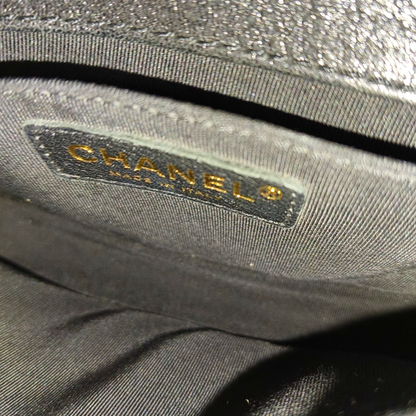 CHANEL NOW AND FOREVER Black Lamb Skin Quilted Crossbody, Shoulder Bag with Golden Hardware 27 Clasp-(SKU)-14471021