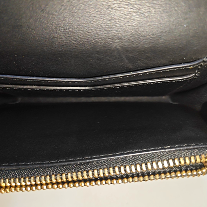 BURBERRY Black Cowhide Wallet Golden hardware-(SKU)-947686221