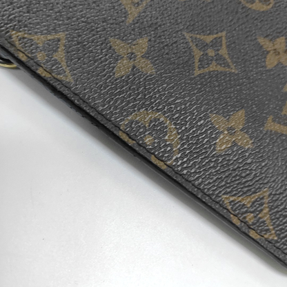 LOUIS VUITTON NEVERFULL Dark Brown Coated Canvas Monogrammed Shopping Bag Handbag Golden hardware-(SKU)-959999786