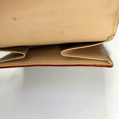 LOUIS VUITTON INTERNATIONAL White Tricolor Coated Canvas Monogrammed Wallet Golden hardware-(SKU)-956534892
