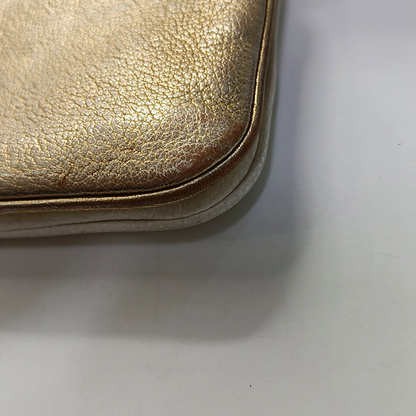 Miu Miu White Leather Crossbody Bag Golden hardware Removable shoulder strap-(SKU)-945458940