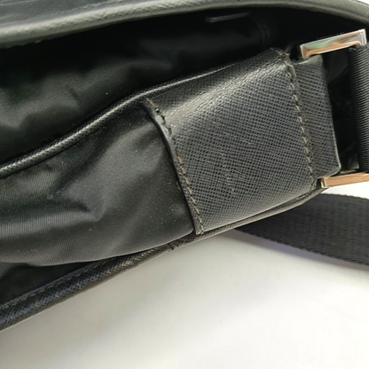 PRADA Black Nylon Single Shoulder Bag Crossbody Bag Silver Hardware-(SKU)-954414851