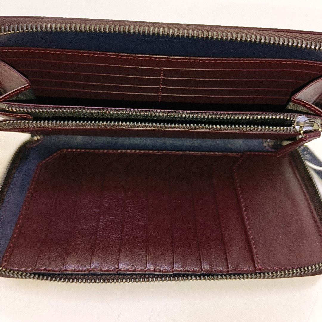BURBERRY Magenta Cowhide Wallet Ruthenium color hardware-(SKU)-958444693