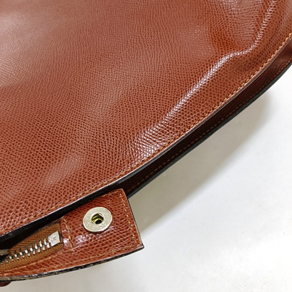 CELINE Tote bag Brown Cowhide Handbag Silver Hardware-(SKU)-951157381